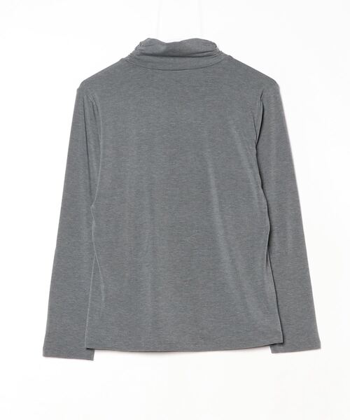BRODIAEA(ブローディア)の「BRODIAEA ハイネックカットソー フレンチブルドッグ刺繍 スーパープレミアサーモ(Tシャツ/カットソー・レディース・マスタード/チャコールグレー/ベージュ/ラベンダー/ロイヤルブルー/ネイビー/ピンク/オリーブ/ブラック・40)」の16枚目の写真