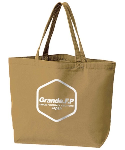 GRANDE FOOTBALL PRODUCTS(グランデフットボールプロダクツ)の「GRANDE.F.P.ヘキサゴン.コットンキャンバスBIGトートバッグ(トートバッグ・レディース・ナチュラル/チョコ/ブラック/ライトグレー/オリーブ/ダークグレー・ONE SIZE)」の5枚目の写真