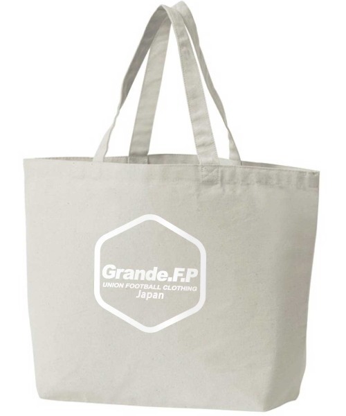 GRANDE FOOTBALL PRODUCTS(グランデフットボールプロダクツ)の「GRANDE.F.P.ヘキサゴン.コットンキャンバスBIGトートバッグ(トートバッグ・レディース・ナチュラル/チョコ/ブラック/ライトグレー/オリーブ/ダークグレー・ONE SIZE)」の3枚目の写真