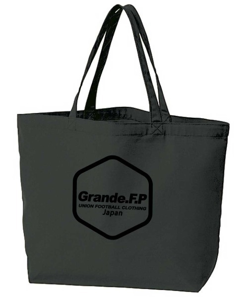 GRANDE FOOTBALL PRODUCTS(グランデフットボールプロダクツ)の「GRANDE.F.P.ヘキサゴン.コットンキャンバスBIGトートバッグ(トートバッグ・レディース・ナチュラル/チョコ/ブラック/ライトグレー/オリーブ/ダークグレー・ONE SIZE)」の4枚目の写真