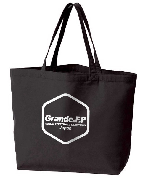 GRANDE FOOTBALL PRODUCTS(グランデフットボールプロダクツ)の「GRANDE.F.P.ヘキサゴン.コットンキャンバスBIGトートバッグ(トートバッグ・レディース・ナチュラル/チョコ/ブラック/ライトグレー/オリーブ/ダークグレー・ONE SIZE)」の2枚目の写真