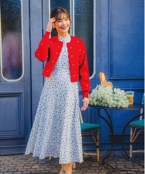 ITS'DEMO（イッツデモ）の「【手洗い可／セットアップ可／ウエストゴム】ハートプリントスカート（スカート・レディース・ブラック系/ネイビー系/ホワイト系3・00）」の13枚目の写真