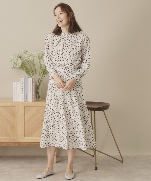 ITS'DEMO（イッツデモ）の「【手洗い可／セットアップ可／ウエストゴム】ハートプリントスカート（スカート・レディース・ブラック系/ネイビー系/ホワイト系3・00）」の16枚目の写真