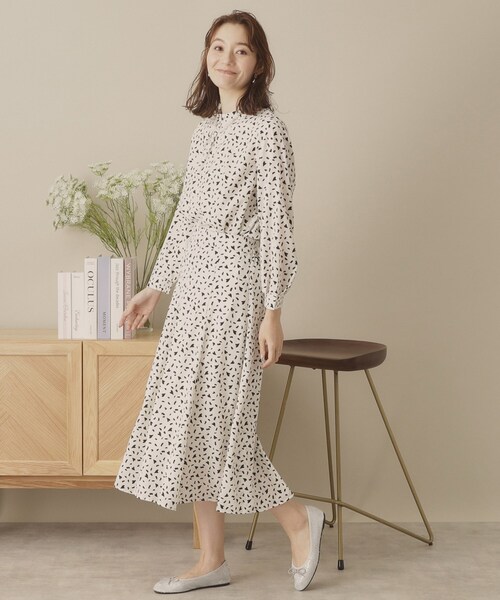 ITS'DEMO（イッツデモ）の「【手洗い可／セットアップ可／ウエストゴム】ハートプリントスカート（スカート・レディース・ブラック系/ネイビー系/ホワイト系3・00）」の17枚目の写真