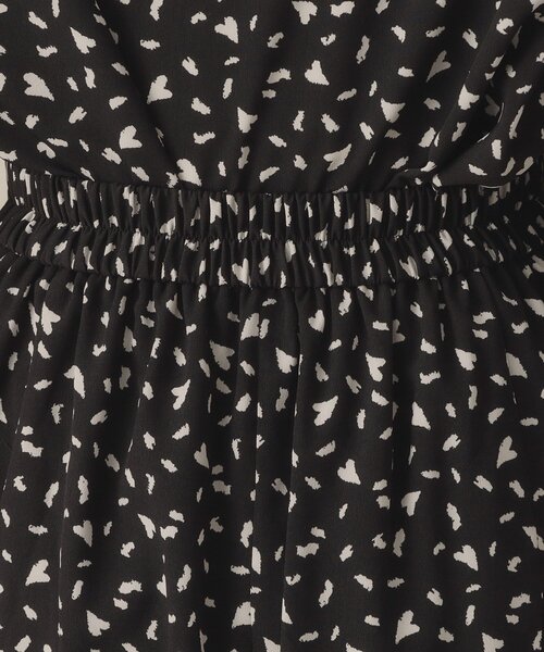 ITS'DEMO（イッツデモ）の「【手洗い可／セットアップ可／ウエストゴム】ハートプリントスカート（スカート・レディース・ブラック系/ネイビー系/ホワイト系3・00）」の9枚目の写真