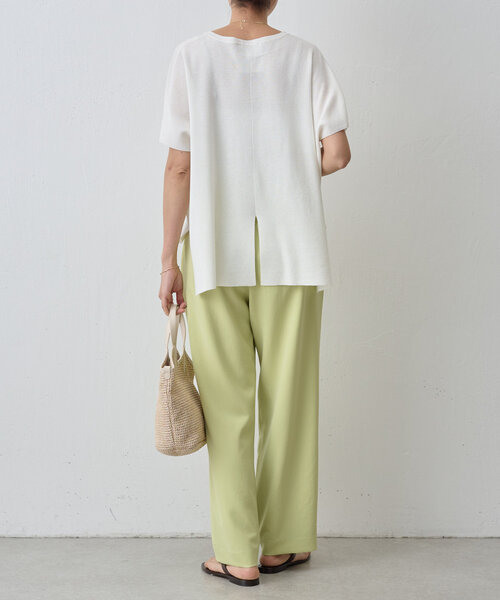 BEARDSLEY（ビアズリー）の「サラっとタックパンツ（その他パンツ・レディース・グリーン系その他2/アイボリー・0/1）」の14枚目の写真