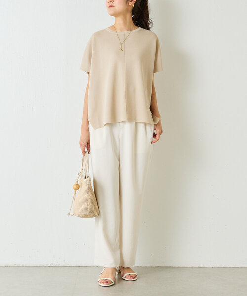 BEARDSLEY（ビアズリー）の「サラっとタックパンツ（その他パンツ・レディース・グリーン系その他2/アイボリー・0/1）」の21枚目の写真