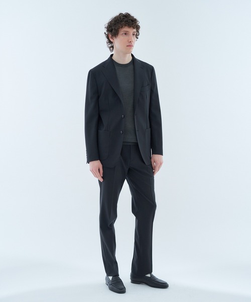 ESTNATION（エストネーション）の「ESTNATION / ウールベンガリン セットアップジャケット（テーラードジャケット・メンズ・ターコイズブルー/ブラック・MEDIUM/LARGE/X-LARGE/SMALL）」の4枚目の写真