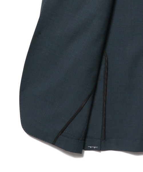 ESTNATION（エストネーション）の「ESTNATION / ウールベンガリン セットアップジャケット（テーラードジャケット・メンズ・ターコイズブルー/ブラック・MEDIUM/LARGE/X-LARGE/SMALL）」の9枚目の写真