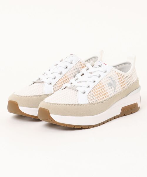 le coq sportif(ルコックスポルティフ)の「LE COQ ルコックスポルティフ LA VANEAU II WF ラ ヴァノー II WF LU5SSN10LB ABC-MART限定 *WHOR(スニーカー・レディース・ホワイト・23.0cm/23.5cm/24.0cm/24.5cm/25.0cm/22.5cm)」の1枚目の写真