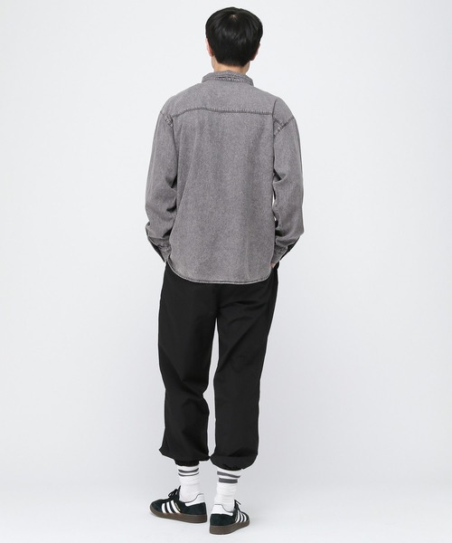 ALAND（エーランド）の「【UNISEX】ALAND／Ａロゴデニムシャツロングスリーブ（シャツ/ブラウス・レディース・ブラック/インディゴブルー・SMALL/MEDIUM）」の3枚目の写真