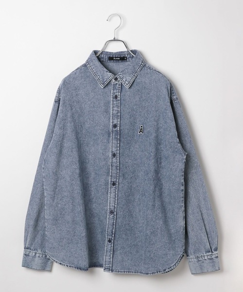 ALAND（エーランド）の「【UNISEX】ALAND／Ａロゴデニムシャツロングスリーブ（シャツ/ブラウス・レディース・ブラック/インディゴブルー・SMALL/MEDIUM）」の22枚目の写真