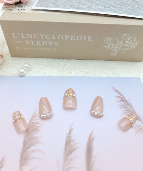 Lace Ladies（レースレディース）の「パール ビジュー バラエティ ネイルチップ セット（ネイルシール/ネイルチップ・レディース・B/A/D/C・FREE）」の9枚目の写真