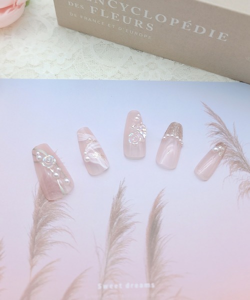 Lace Ladies（レースレディース）の「パール ビジュー バラエティ ネイルチップ セット（ネイルシール/ネイルチップ・レディース・B/A/D/C・FREE）」の15枚目の写真