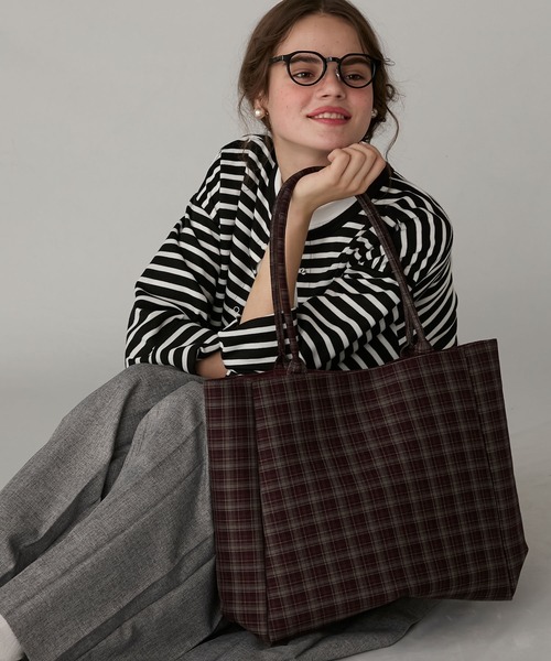 セール】【BONLECILL Marche】《大容量／A4》アソートチェック