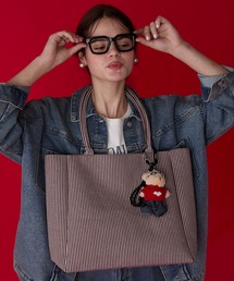 BONLECILL Marche（ボンルシールマルシェ）の「【BONLECILL Marche】《大容量／A4》アソートチェック/ストライプ柄 BIGトートバッグ（トートバッグ）」