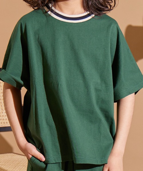 PAIRMANON STREET（ペアマノンストリート）の「【PAIRMANON STREET】ラインリブ 半袖 セットアップ（セットアップ・キッズ・ブラック/ブルー/グリーン/パープル系その他・150/130/160/120/140/90/100/110）」の13枚目の写真