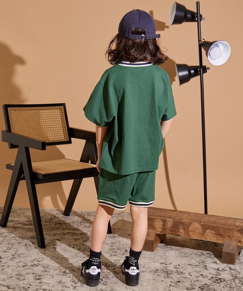 PAIRMANON STREET（ペアマノンストリート）の「【PAIRMANON STREET】ラインリブ 半袖 セットアップ（セットアップ・キッズ・ブラック/ブルー/グリーン/パープル系その他・150/130/160/120/140/90/100/110）」の17枚目の写真