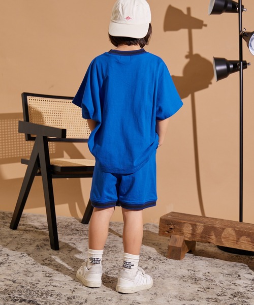 PAIRMANON STREET（ペアマノンストリート）の「【PAIRMANON STREET】ラインリブ 半袖 セットアップ（セットアップ・キッズ・ブラック/ブルー/グリーン/パープル系その他・150/130/160/120/140/90/100/110）」の22枚目の写真