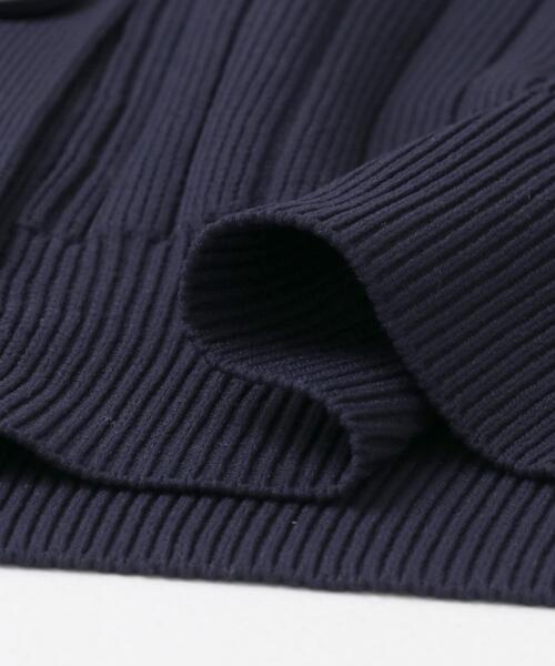 F by ROSSO（エフバイロッソ）の「F by ROSSO　ウォッシャブル衿付きリブカーディガン（カーディガン/ボレロ・レディース・ピンクベージュ/ネイビー/ミント・FREE）」の8枚目の写真