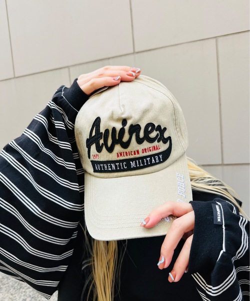 AVIREX（アヴィレックス）の「AVIREX /アヴィレックス / AX EX フェルト叩きつけPIGMENTCAP / 80974900（キャップ・メンズ・カーキ/チャコールグレー/ベージュ・FREE）」の3枚目の写真