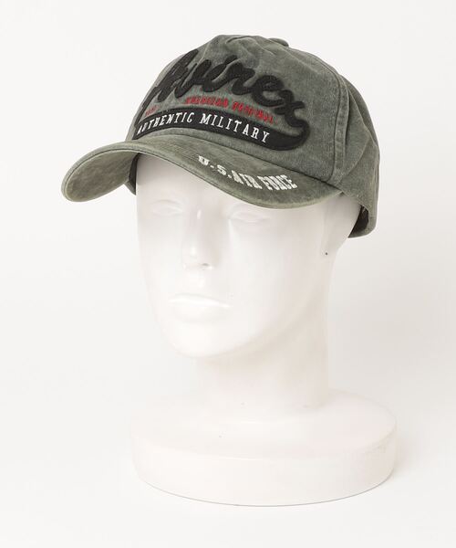 AVIREX（アヴィレックス）の「AVIREX /アヴィレックス / AX EX フェルト叩きつけPIGMENTCAP / 80974900（キャップ・メンズ・カーキ/チャコールグレー/ベージュ・FREE）」の9枚目の写真