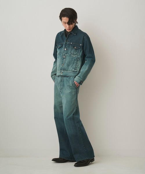 Juha（ユハ）の「GRADATION DENIM JACKET（デニムジャケット・メンズ・ブラック/ブルー・3/4）」の11枚目の写真