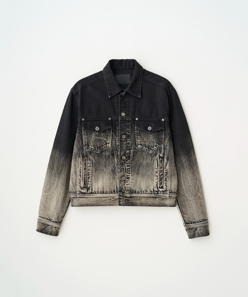 Juha（ユハ）の「GRADATION DENIM JACKET（デニムジャケット・メンズ・ブラック/ブルー・3/4）」の4枚目の写真