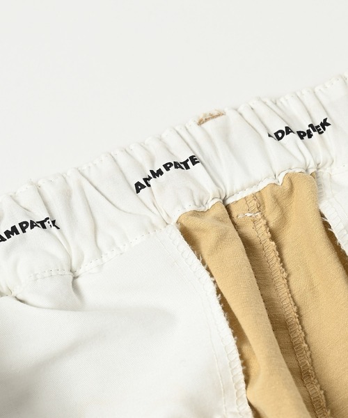 ADAM PATEK(アダムパテック)の「ADAMPATEK/generous tuck relax chino pants/タック入りワイドシルエットチノパンツ(AP2518026)(チノパンツ・レディース・ベージュ/ホワイト・2/1)」の12枚目の写真