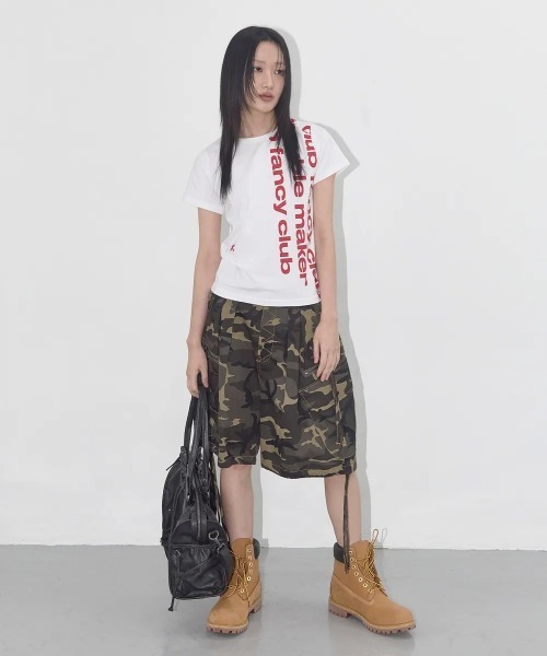 ■FANCY CLUB■ BAYWATCH CROP TEE (2色) BAYWATCH CROP TEE (BLACK) F25QB103 - FANCY CLUB | 60