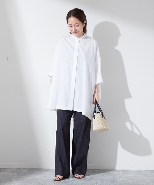 美品 昨年購入 JOURNAL STANDARD ブロードドルマンシャツ 半袖 journal standard L'essage ブラウス シャツ 「追加3」1/60