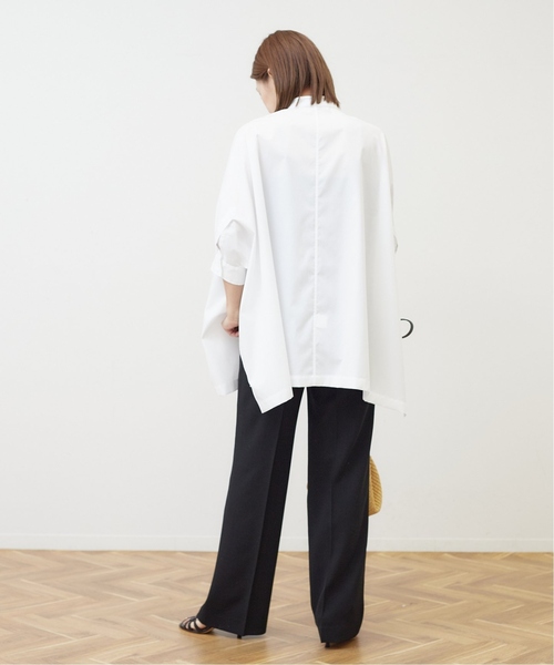 journal standard L'essage（ジャーナルスタンダードレサージュ）の「《追加》1/60ブロードドルマンシャツ（シャツ/ブラウス・レディース・ホワイト/ネイビー/コバルトブルー・FREE）」の4枚目の写真