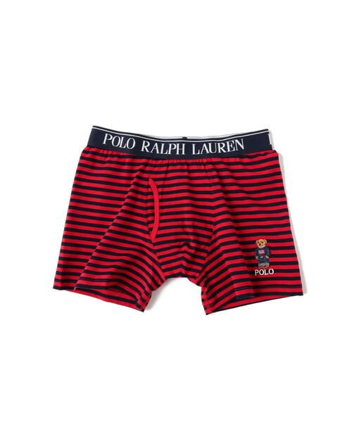 POLO RALPH LAUREN ボクサーブリーフM レッド　ポロベア POLO RALPH LAUREN / ベア ボーダー ボクサーブリーフ（その他
