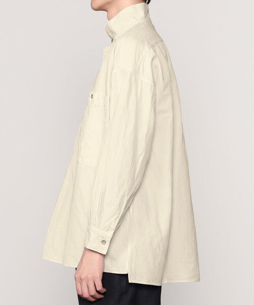 Kaptain Sunshine(キャプテン サンシャイン)の「KAPTAIN SUNSHINE | スタンドカラースモック MEN(シャツ/ブラウス・メンズ・ブラック/アイボリー・38/36)」の7枚目の写真