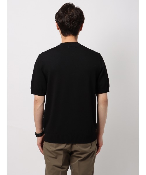 SUIT SQUARE(スーツスクエア)の「最高ニット クルーネックニット 半袖 ウォッシャブル 無地(Tシャツ/カットソー・メンズ・ブラック/グレー/オフホワイト/グリーン・LL/L/M/S)」の14枚目の写真