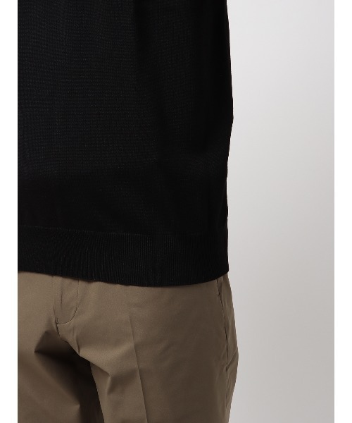SUIT SQUARE(スーツスクエア)の「最高ニット クルーネックニット 半袖 ウォッシャブル 無地(Tシャツ/カットソー・メンズ・ブラック/グレー/オフホワイト/グリーン・LL/L/M/S)」の11枚目の写真