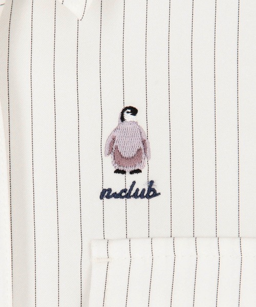 NICOLE CLUB(ニコル クラブ)の「アニマル刺繍ビッグシャツ(シャツ/ブラウス・レディース・チャコール/その他1/オフホワイト・MEDIUM)」の13枚目の写真