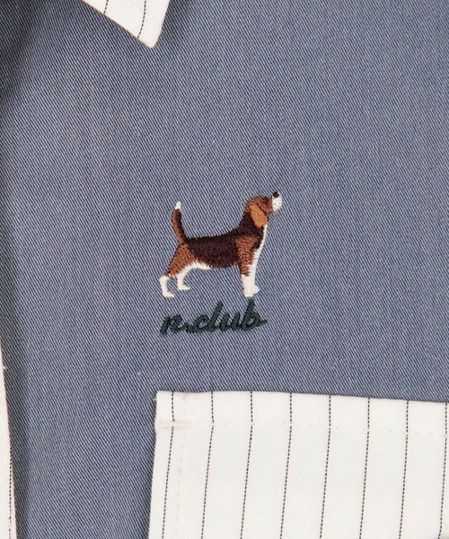 NICOLE CLUB(ニコル クラブ)の「アニマル刺繍ビッグシャツ(シャツ/ブラウス・レディース・チャコール/その他1/オフホワイト・MEDIUM)」の11枚目の写真