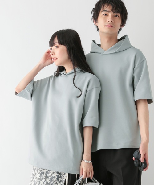 GLOBAL WORK（グローバルワーク）の「ライトクッションクール/パーカー/半袖/288078（パーカー・メンズ・パープル/ライトグリーン/ホワイト系その他2・XX-LARGE/MEDIUM/LARGE/SMALL/X-LARGE/X-SMALL/3XL）」の10枚目の写真