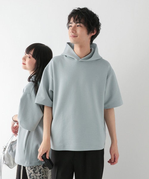 GLOBAL WORK（グローバルワーク）の「ライトクッションクール/パーカー/半袖/288078（パーカー・メンズ・パープル/ライトグリーン/ホワイト系その他2・XX-LARGE/MEDIUM/LARGE/SMALL/X-LARGE/X-SMALL/3XL）」の13枚目の写真