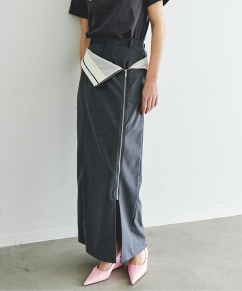 【GISELe掲載】MAISON SPECIAL ハイウエストタイトスカート セール】Turnback High Waist Tight Skirt/ターンバックハイ