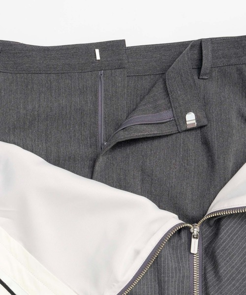 MAISON SPECIAL(メゾンスペシャル)の「Turnback High Waist Tight Skirt/ターンバックハイウエストタイトスカート【MAISON SPECIAL/メゾンスペシャル】(スカート・レディース・グレー/ネイビー・38/36)」の14枚目の写真