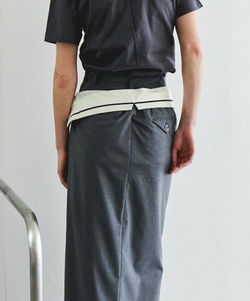【GISELe掲載】MAISON SPECIAL ハイウエストタイトスカート セール】Turnback High Waist Tight Skirt/ターンバックハイ