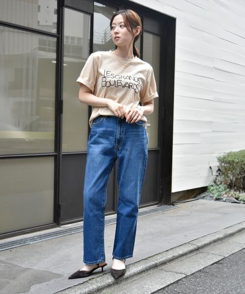 le.coeur blanc（ルクールブラン）の「オーセンティックストレートデニム（デニムパンツ・レディース・サックスブルー・36/38/40）」の11枚目の写真