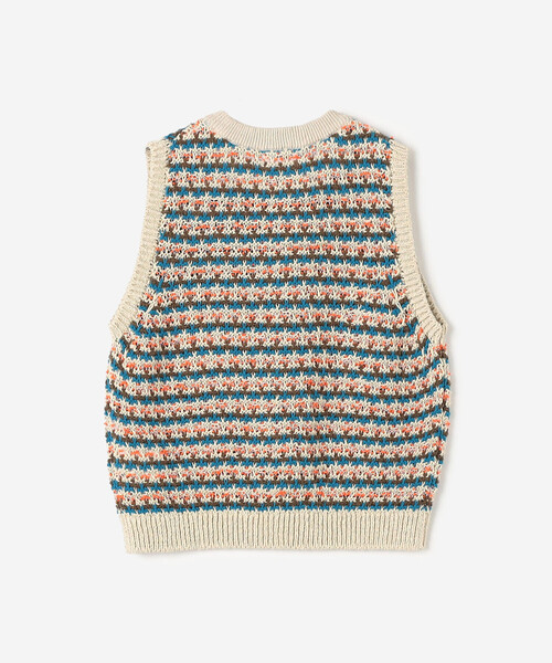 Coohem（コーヘン）の「COOHEM | コットン ニットベスト WOMEN（ベスト・レディース・ブルー系その他5/ホワイト系その他5・F）」の4枚目の写真