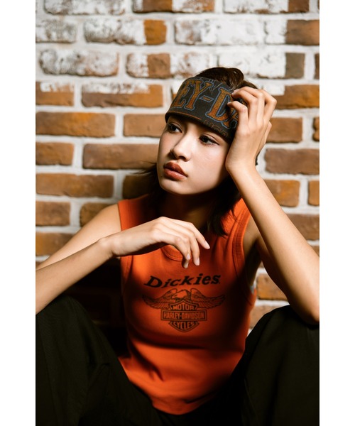Dickies(R) x H-D(R)レーサーバッククロップドイーグルタンク（T