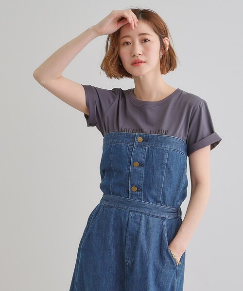 Lee（リー）の「【Lee×grove別注】3WAY　BUSTIER　SKIRT（ワンピース・レディース・ネイビー/ブルー系その他・02/01）」の12枚目の写真