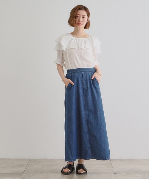 Lee（リー）の「【Lee×grove別注】3WAY　BUSTIER　SKIRT（ワンピース・レディース・ネイビー/ブルー系その他・02/01）」の15枚目の写真