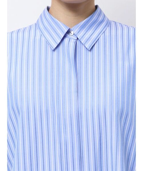 Htage(テージ)の「【Htage】スリットデザインストライプシャツ(シャツ/ブラウス・レディース・ブルー/ベージュ・FREE)」の21枚目の写真