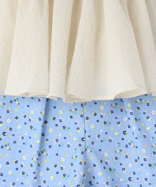 LOWRYS FARM（ローリーズファーム）の「フリルキャミセットＳＷＩＭ　323898（水着・キッズ・ブラック/アイボリー/パープル・110cm/120cm/130cm）」の14枚目の写真